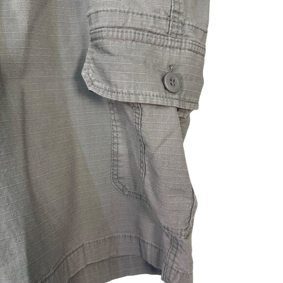 WearFirst Mens Gray Cargo Shorts Size 42 Belt Loops Lightweight Cotton Blend - Picture 3 of 8